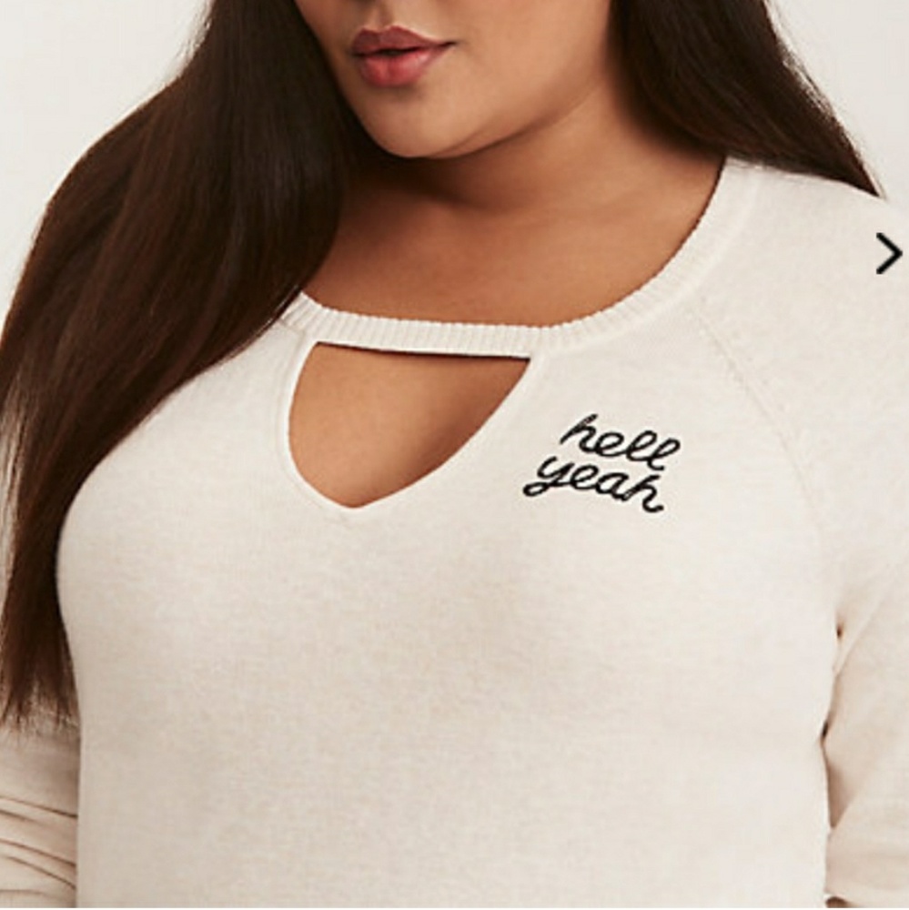 Hell Yeah Cutout Sweater